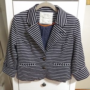 Anthropologie Cartonnier Striped Blazer